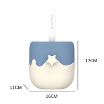 걸이형 아이스크림 고양이삽 고양이 모래삽, 블루 화이트