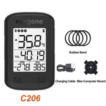 자전거속도계 Magene-C206 GPS 자전거 컴퓨터 속도계 무선 방수 블루투스 사이클링 카운터, 01 C206, 01 C206