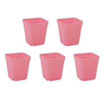 비닐하우스패드 보온재 제작 원터치 온실장 미니 조립식 캔디 색상 미니 스퀘어 플라스틱 식물 꽃 냄비 홈, 08 분홍색_02 Thick
