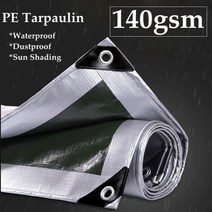 140 ~ 180GSM 야외 방수 PE 방수포 캠핑 텐트 매트 전망대 캐노피 천막 정원 가구 커버 Wateproof 태양 그늘 그물, 140GSM, 3mx10m, China