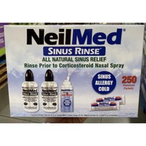 네일메드 코세정 코 세척기 250포 +Nasal Mist 포함 NeilMed Sinus Rinse