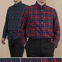 품격있는 중년 남성 체크 신사 남방 셔츠 161