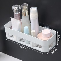 욕실 화장실 선반 홀더 접착 샴푸 젤 보관 바구니 장식 코너 샤워 랙 액세서리, 한개옵션1, [02] Square white