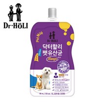 강아지고양이우유 닥터할리 펫 유산균 망고 180ml
