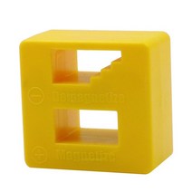 스크류드라이버 플러스 자석 장치 이중 용도 디가우저 미니 나사 배치 자화 탈자 1PC, 03 Yellow