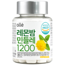 민들레 추출물 레몬밤 1200 단델리온 알레 600mg x 60정, 6통