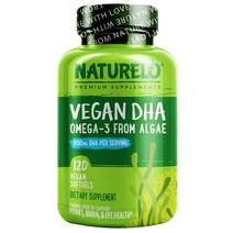 NATURELO DHA 해조류 추출 오메가3 800mg 캡슐 120정, 60 개