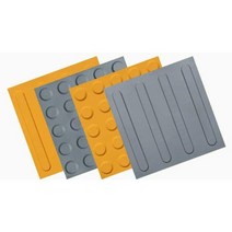 점자블럭 시각장애인 PVC 점자 타일 시선 유도 보도, 그레이 블라인드 로드 도트 40x40