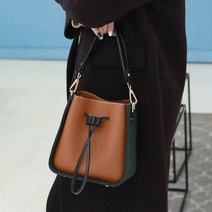 [알티피아] 여성 포인트토트백 배색포인트 끈장식 캐주얼