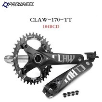 팻바이크 튼튼힌 펫바이크 Prowheel크랭크셋 팻 바이크 170mm 통합 크랭크 30 32 34 36 38 40 42 44 46 48T 자전거 바퀴 스프로킷 176192mm 샤프, Crankset+Shaft 176mm+104CD 40T