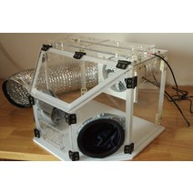 스프레이부스 프라모델 도색 부스 모델 상자 페인트 씰 배기 배기 환경 보호 diy 그림, 투명 프리미엄 라이트
