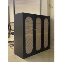 라탄 서랍장 수납장 거실 베란다 빈티지 카페 감성 단단한 나무 등나무 신발 캐비닛 통기성 캐비닛 가정 사이드 캐비닛 적인 멀리스트 사물함, 짐을 싸다, 블랙 12040100