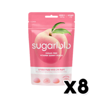 슈가로로 무설탕비타민구미 복숭아 45g x 8개