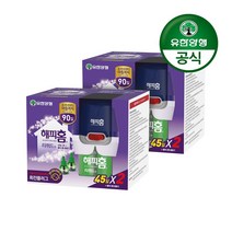 유한양행 [본사직영] 해피홈 리퀴드 플러그형 훈증기+리필 2입(총 90일분), 2개