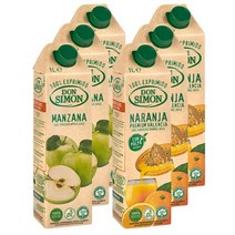 돈시몬 생과일 착즙 100% 오렌지주스 1L 6팩 외 혼합 구성, 돈시몬 착즙주스 오렌지 사과 1L