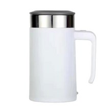 컵 머그 마그네틱 믹스커피 보온 쉐이크 자동텀블러 USB 충전식 자동 자기 교반 마그네틱 머그잔 304 스테, 04 WHITE_01 401-500ml