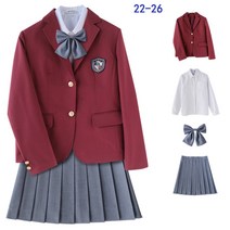 함소시 고등학교 여자 교복 정장 세트(5벌) 체크 스커트 미니스커트