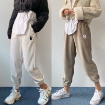 에이스토리 여성 캐주얼 와플 니트 조거팬츠 가을겨울 트렝이닝 바지