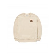 매장 정품 MLB 엠엘비 KIDS 베이직 빅로고 맨투맨 NY L.Beige