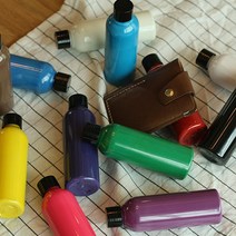 [공방공구] 가죽공예 엣지코트 엣지페인트 기리메 약물 단면마감제 50ml 100ml, 퍼플