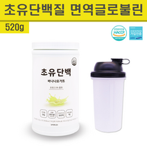 초유단백질 유청 완전 홍화 단백질 프로틴 분말 가루 파우더 필수아미노산 류신 BCAA 성장호르몬 면역글로불린 락토페린 복합 균형 올인원 성장인자 근감소증 제지방 향상 보충제 쉐이크, 초유바나나맛 1통