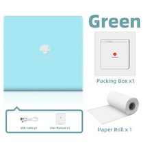 사진인화기 스티커사진기계 스마트폰사진인화기 Phomemo M02 203 인치 당 점 미니 열 무선 프린터 사진 제, 03 M02 Green