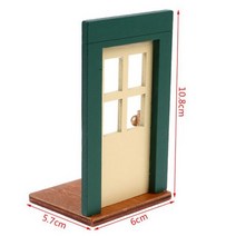 1:12 인형의 집 미니어처 가구 미니 나무 문 모델 장난감 가상 놀이 DIY 인형 액세서리, As pic