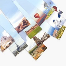 원더러스트 하늘을 담은 책갈피 무지택30매, 09_그리스산토리니30매