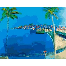 모모픽스페인팅 DIY명화그리기 60x75cm, WP26 라울뒤피 니스의해변