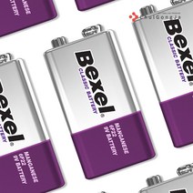 철공자 벡셀 9V 건전지 6F22 사각 네모난 배터리 도어락 방전, 1개입, 1개