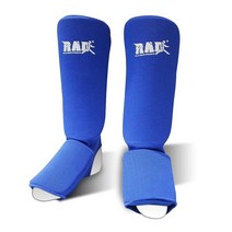RAD The Ultimate Strength 정강이 보호대 MMA 가라테 TKW. 신축성 있는 천 및 발등 패딩 가드 보호 킥복싱 쌍 미디엄 블루 476974, X-Large