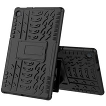 호환 Hyun Rugged Shockproof TPU 범퍼 Coque Lenovo 탭 M10 HD Gen2 TBX306F 태블릿 케이스 Kickstand Fun, 03 black