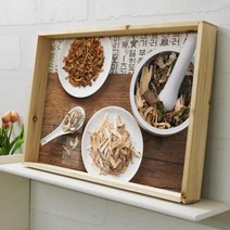 th499-우드프레임액자_한방약재