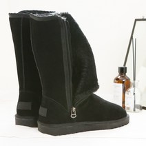 롱 튜브 스노우 부츠 여성 2022 새로운 하이 튜브 사이드 지퍼 플러스 벨벳 패딩 겨울 한국 버전의 소 가죽 스노우 코튼