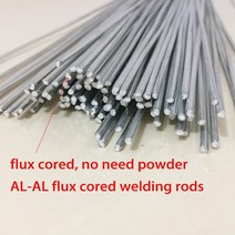 논가스용접봉 직경 50 개 알루미늄 실리콘 플럭스 코어 브레이징로드 Al-Al 용접 와이어 2mm, [01] price for 50pcs, 01 price for 50pcs