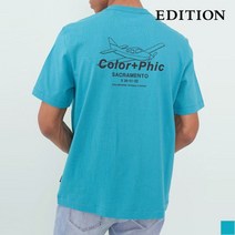 에디션 슬럽 캐주얼 반팔 그래픽 티셔츠 NEA2TR1665