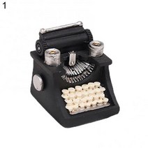 레트로 타자기 복고 빈티지 카페소품 감성 아날로그 인형 장식 미니 디스플레이 금형 레트로 전화 카메라, 01 1