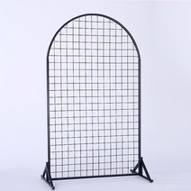 철망 액세서리 진열대 매대 메쉬망 스탠드 철제 렉, 반원형 160X80cm