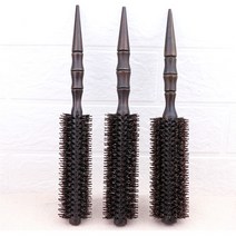 뿌리 볼륨 브러쉬 파마 빗 이중모 드라이 세팅 엔틱 머리빗 천연 돈모 중형