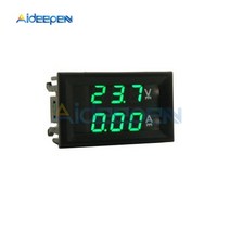 DC 100v 200v 10a 50a 0.28 미니 디지털 전압계 전류계 4 비트 5 전선 전압 전류계 테스터 블루 레드 듀얼 led 디스플레이, 100v 10a 그린그린