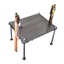 카본 좌대 수상좌대 낚시 접지 받침틀 발판 민물낚시 알루미늄합금 접이식, 23.강화멀티브레이1100x900다리1.42m