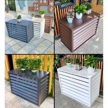 실외기 바람막이 에어컨 받침대 에어가이드 대형 거치대 커버 가림막, B