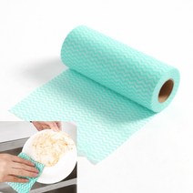 종이 행주 빨아쓰는 뜯어쓰는 일회용 행주 빨아쓰는 키친타올 캠핑 설거지 롤타입 그린 2P