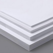 5pcs 1mm 2mm 3mm 4.5mm 5mm 7mm 8mm 9mm 스티로폼 플레이트 300x200mm PVC 시트 폼 보드 모델 제작 재료 크기, [06] 8mm white