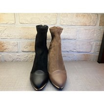 굽높은 여성용 앵글 첼시 앵클 여자 패션 스웨이드 골든 삭스부츠