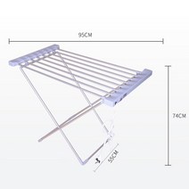 빨래건조기 110v220v 접이식 합금 알루미늄 전기 천 건조기 홈 기숙사 120w 에너지 절약 전기 천 건조기 베어링 10kg, 하얀