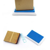 유성 스탬프 잉크패드 하늘 유성 잉크패드 하늘색