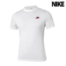 나이키 남성 반팔티 NSW 클럽 퓨추라 화이트 AR4997-100