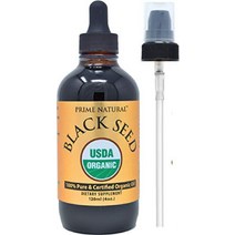 유기농 블랙 씨드 오일 4oz - USDA 인증 높은 티모 퀴논 터키 원산지 순수 Nigella Sativa 냉간 압착 비 정제 비건 오메가 3 6 9 항산화 면역 부스트 관절, 4 Fl Oz(1팩)