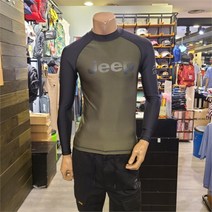 지프 NC12 남녀공용 배색 포인트 래쉬가드 RGU102
